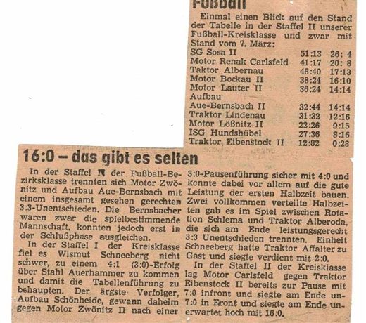 1976 16 Tore gegen Eibenstock