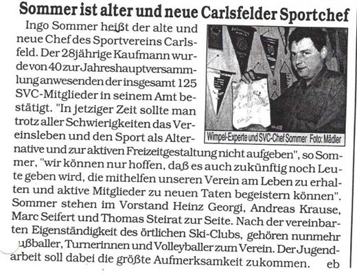 1997 neuer alter SV Präsident