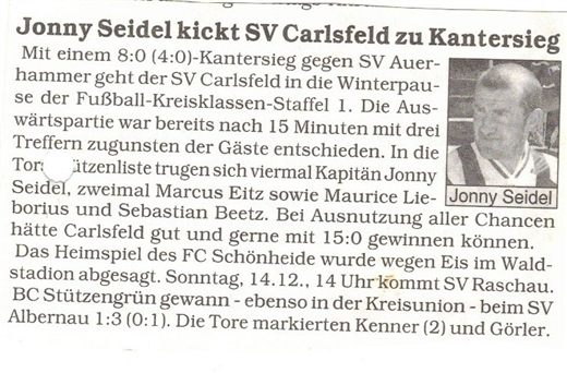 2003 Kantersieg gegen SV Auerhammer