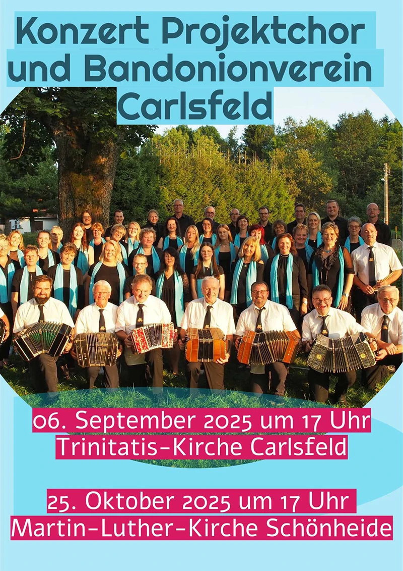 Konzert Projektchor und Bandonionverein-Carlsfeld