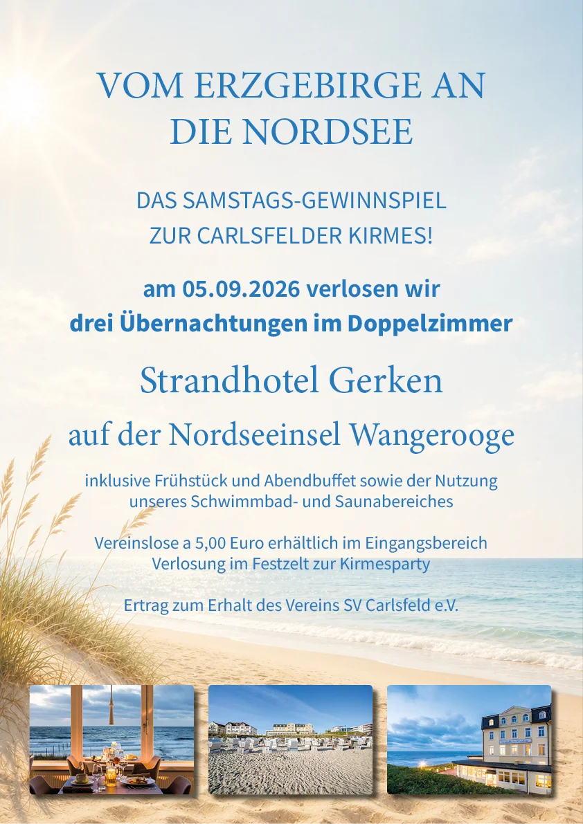 Verlosung am Samstag